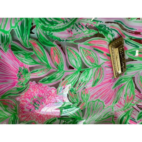 Lilly Pulitzer New Beach Day Pouch w/ Inside Pouch, Drink Holder, Towel Clips - Picture 13 of 15